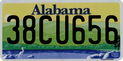 AL license plate 38CU656