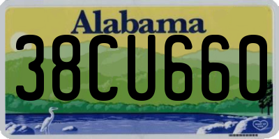 AL license plate 38CU660