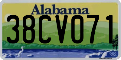 AL license plate 38CV071