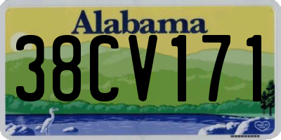 AL license plate 38CV171