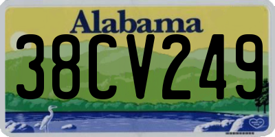 AL license plate 38CV249