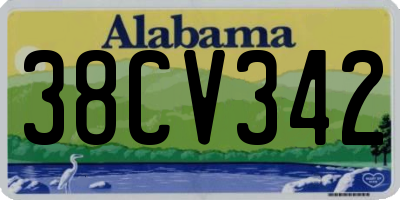 AL license plate 38CV342