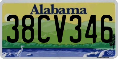 AL license plate 38CV346