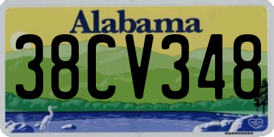 AL license plate 38CV348