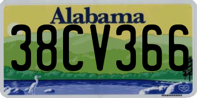 AL license plate 38CV366