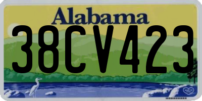 AL license plate 38CV423