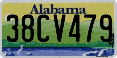 AL license plate 38CV479