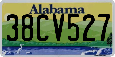 AL license plate 38CV527