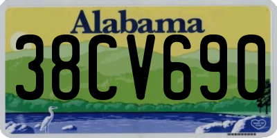 AL license plate 38CV690