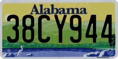 AL license plate 38CY944