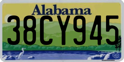 AL license plate 38CY945
