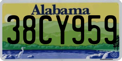 AL license plate 38CY959