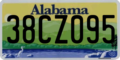 AL license plate 38CZ095