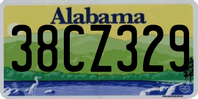 AL license plate 38CZ329
