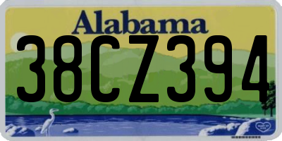 AL license plate 38CZ394