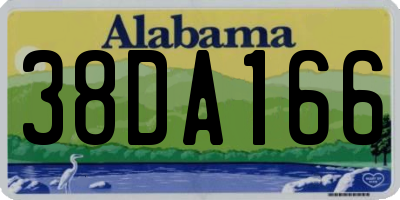 AL license plate 38DA166