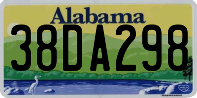 AL license plate 38DA298