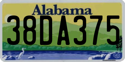 AL license plate 38DA375