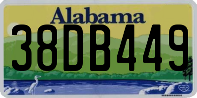 AL license plate 38DB449
