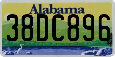 AL license plate 38DC896