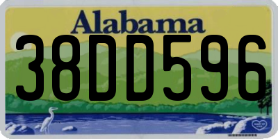 AL license plate 38DD596