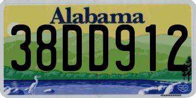 AL license plate 38DD912