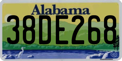 AL license plate 38DE268