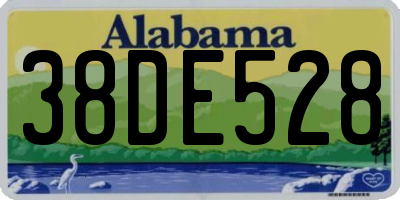 AL license plate 38DE528