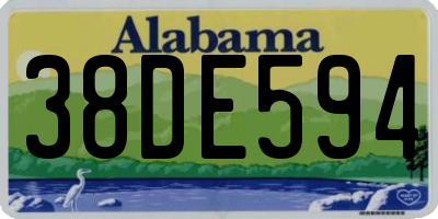 AL license plate 38DE594