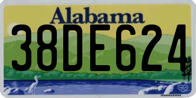 AL license plate 38DE624