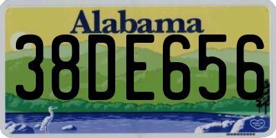 AL license plate 38DE656