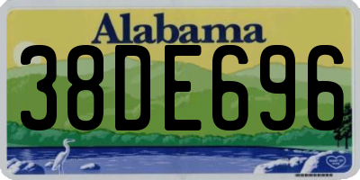 AL license plate 38DE696