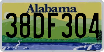 AL license plate 38DF304