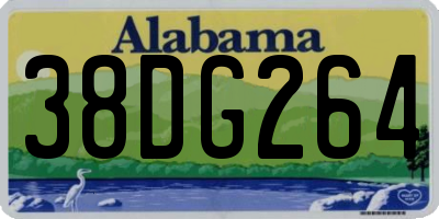 AL license plate 38DG264