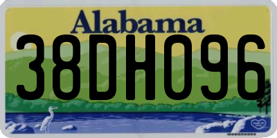 AL license plate 38DH096