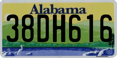 AL license plate 38DH616