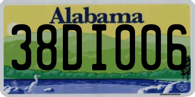 AL license plate 38DI006