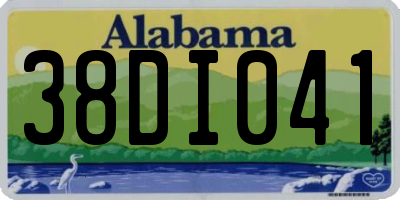 AL license plate 38DI041