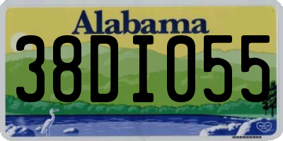 AL license plate 38DI055