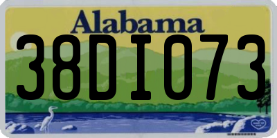 AL license plate 38DI073
