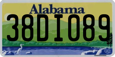 AL license plate 38DI089