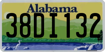 AL license plate 38DI132
