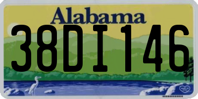 AL license plate 38DI146