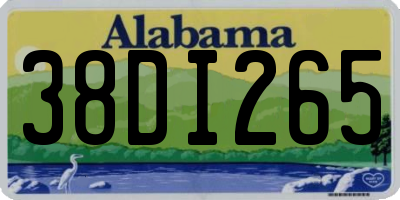 AL license plate 38DI265