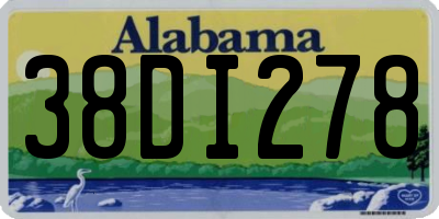 AL license plate 38DI278