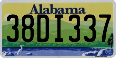 AL license plate 38DI337