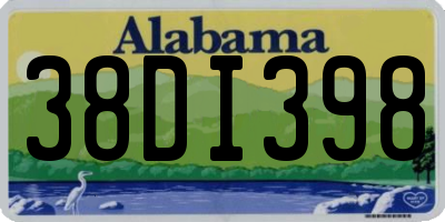 AL license plate 38DI398