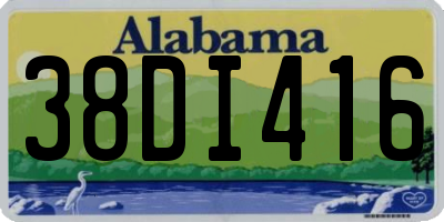 AL license plate 38DI416