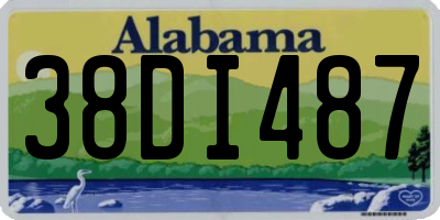 AL license plate 38DI487