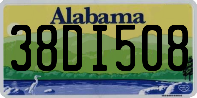 AL license plate 38DI508